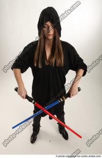 25 2018 01 ANGELIA STANDING POSE WITH LIGHTSABERS